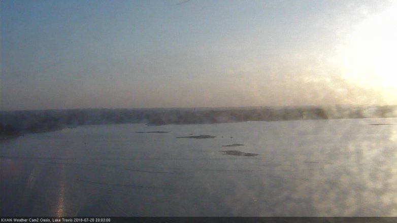 Lake Travis webcam, July 20, 2018 7:05 PM CT