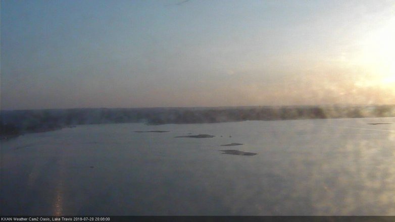 Lake Travis webcam, July 20, 2018 7:10 PM CT