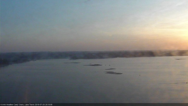 Lake Travis webcam, July 20, 2018 7:20 PM CT