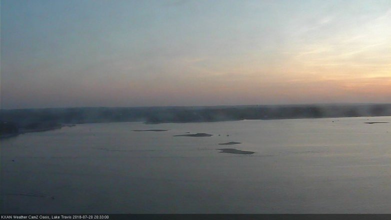 Lake Travis webcam, July 20, 2018 7:35 PM CT