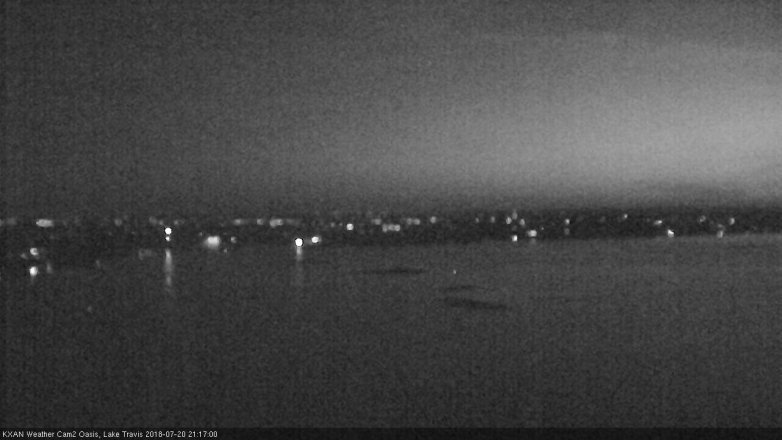 Lake Travis webcam, July 20, 2018 8:20 PM CT