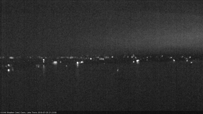 Lake Travis webcam, July 20, 2018 8:25 PM CT