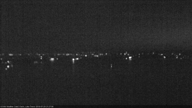 Lake Travis webcam, July 20, 2018 8:30 PM CT