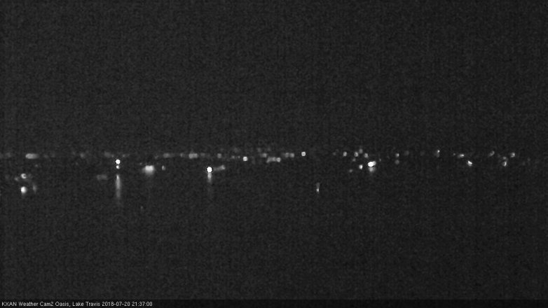 Lake Travis webcam, July 20, 2018 8:40 PM CT
