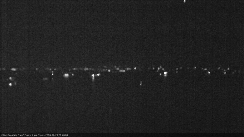 Lake Travis webcam, July 20, 2018 8:45 PM CT
