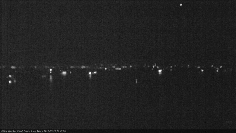 Lake Travis webcam, July 20, 2018 8:50 PM CT