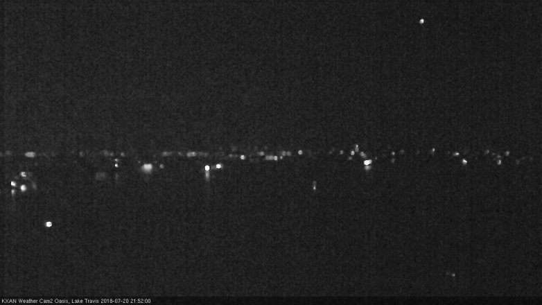 Lake Travis webcam, July 20, 2018 8:55 PM CT