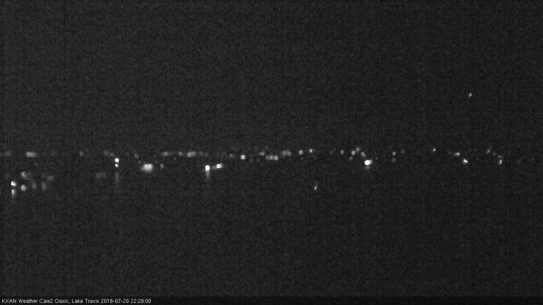 Lake Travis webcam, July 20, 2018 9:30 PM CT