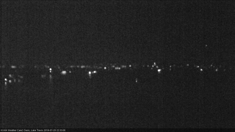 Lake Travis webcam, July 20, 2018 9:35 PM CT