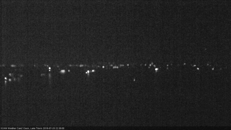 Lake Travis webcam, July 20, 2018 9:40 PM CT