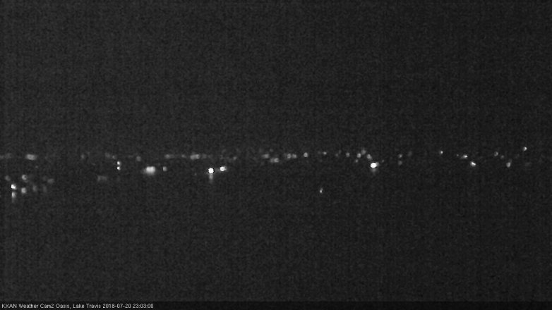 Lake Travis webcam, July 20, 2018 10:05 PM CT