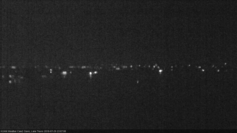 Lake Travis webcam, July 20, 2018 10:10 PM CT
