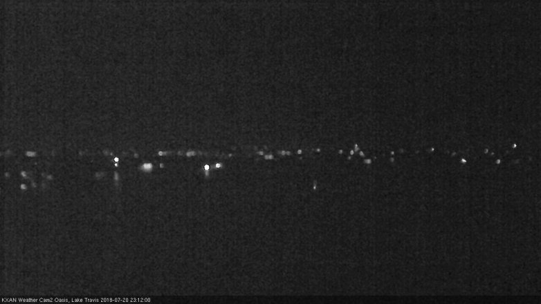 Lake Travis webcam, July 20, 2018 10:15 PM CT
