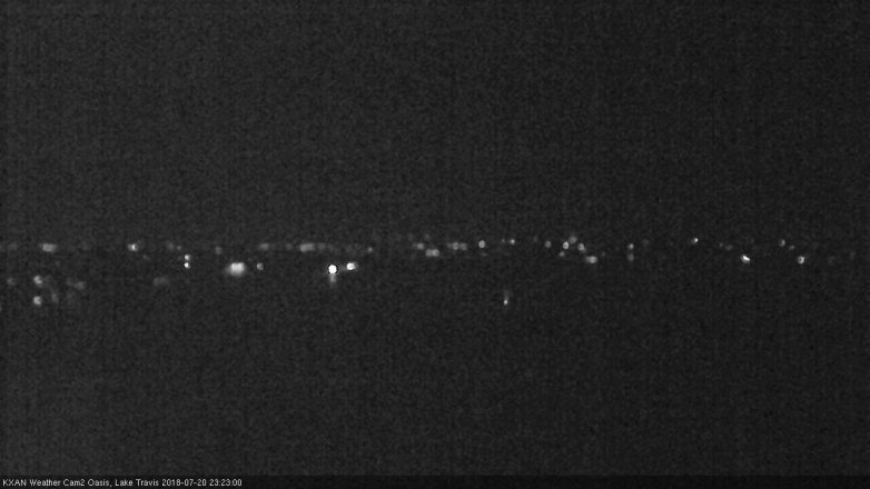 Lake Travis webcam, July 20, 2018 10:25 PM CT