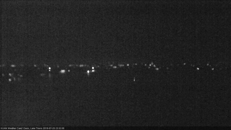 Lake Travis webcam, July 20, 2018 10:35 PM CT