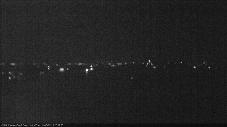 Lake Travis webcam, July 20, 2018 10:40 PM CT
