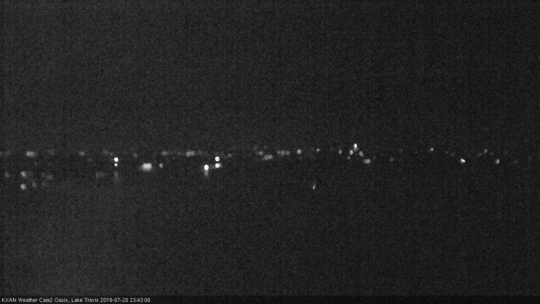 Lake Travis webcam, July 20, 2018 10:45 PM CT
