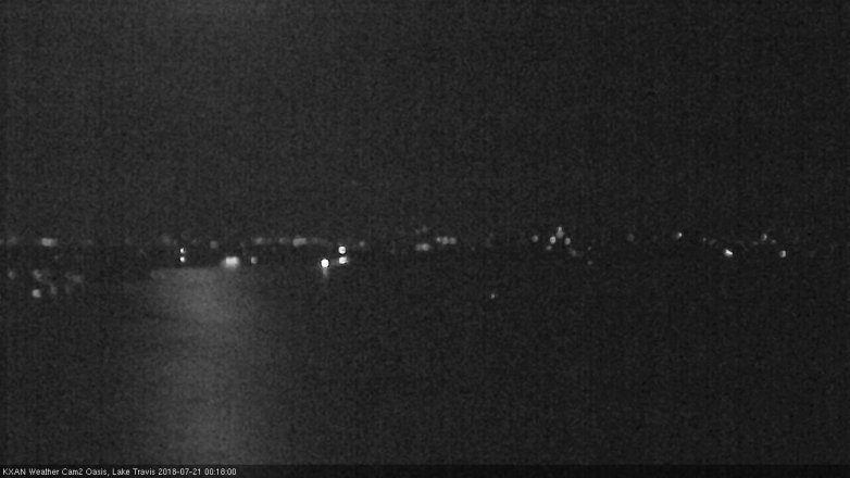 Lake Travis webcam, July 20, 2018 11:20 PM CT