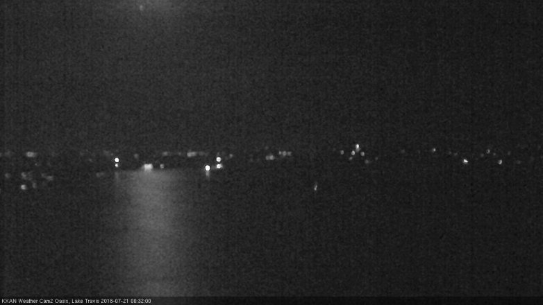 Lake Travis webcam, July 20, 2018 11:35 PM CT