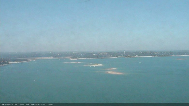 Lake Travis webcam, July 21, 2018 10:05 AM CT
