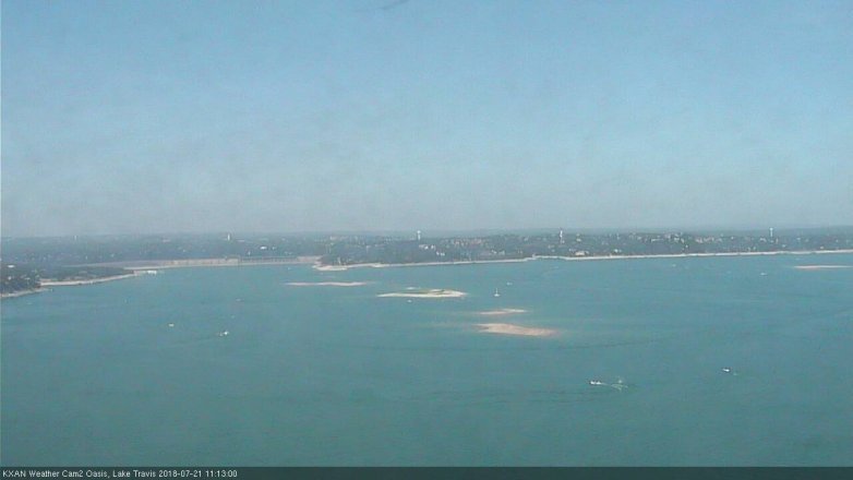 Lake Travis webcam, July 21, 2018 10:15 AM CT
