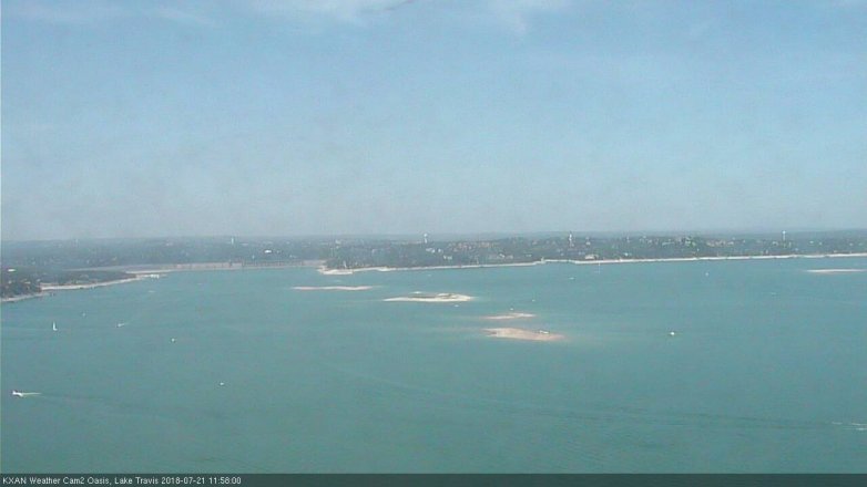 Lake Travis webcam, July 21, 2018 11:00 AM CT