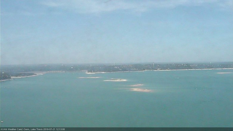 Lake Travis webcam, July 21, 2018 11:15 AM CT