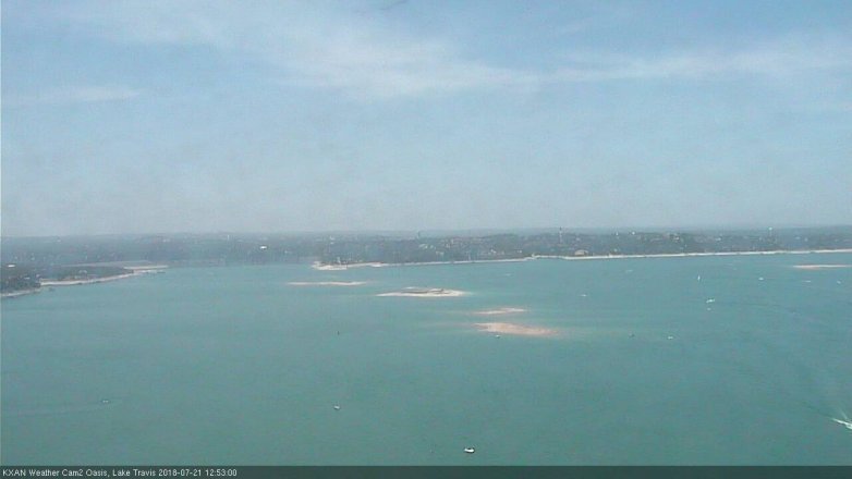 Lake Travis webcam, July 21, 2018 11:55 AM CT