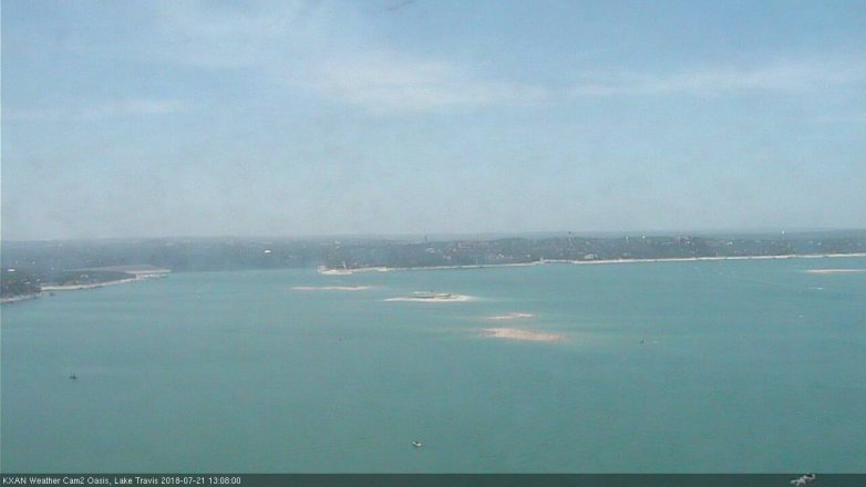 Lake Travis webcam, July 21, 2018 12:10 PM CT