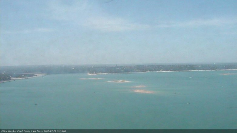 Lake Travis webcam, July 21, 2018 12:15 PM CT