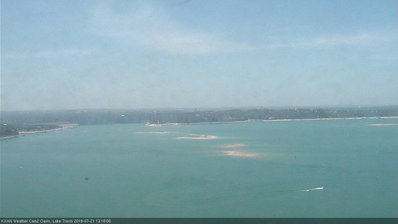 Lake Travis webcam, July 21, 2018 12:20 PM CT