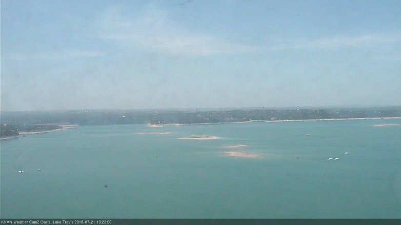 Lake Travis webcam, July 21, 2018 12:25 PM CT