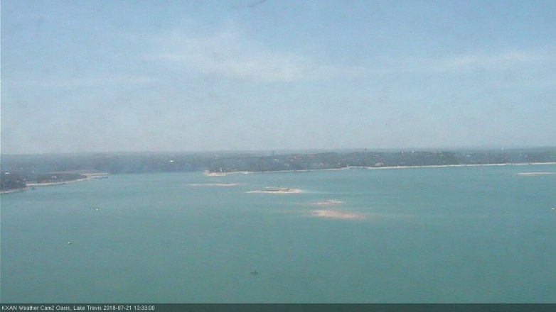 Lake Travis webcam, July 21, 2018 12:35 PM CT