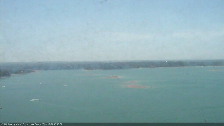 Lake Travis webcam, July 21, 2018 2:20 PM CT
