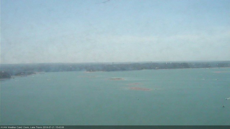 Lake Travis webcam, July 21, 2018 2:45 PM CT