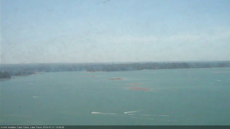 Lake Travis webcam, July 21, 2018 2:50 PM CT