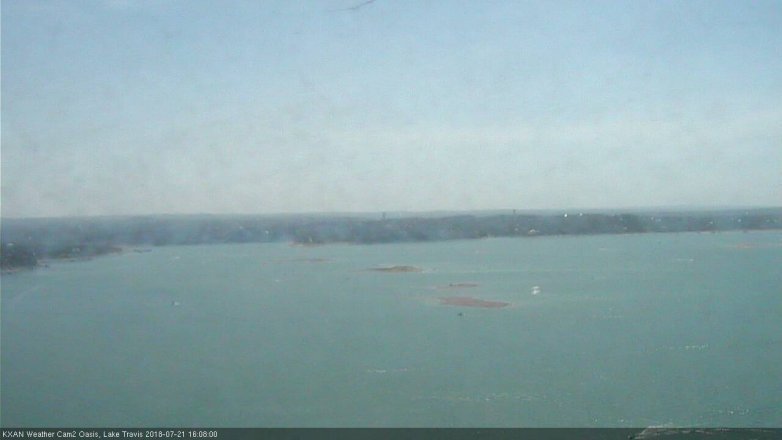 Lake Travis webcam, July 21, 2018 3:10 PM CT