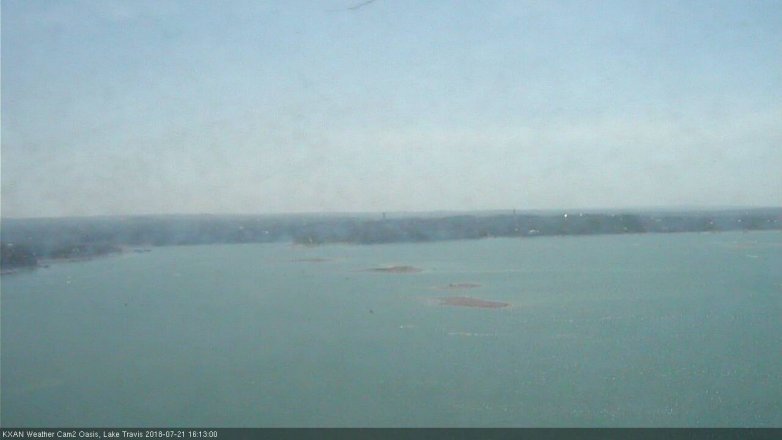 Lake Travis webcam, July 21, 2018 3:15 PM CT