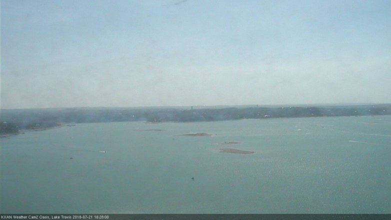 Lake Travis webcam, July 21, 2018 3:30 PM CT