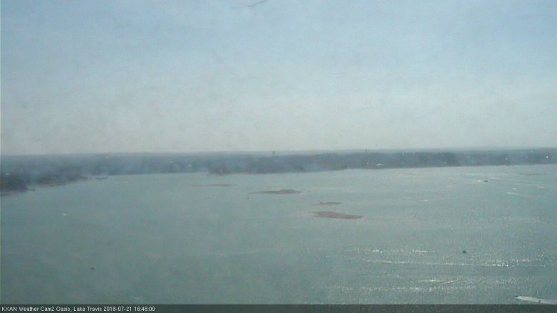 Lake Travis webcam, July 21, 2018 3:50 PM CT