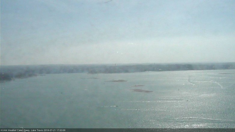 Lake Travis webcam, July 21, 2018 4:05 PM CT