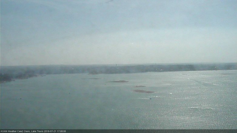 Lake Travis webcam, July 21, 2018 4:10 PM CT