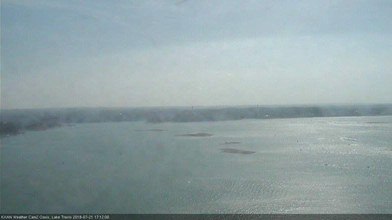 Lake Travis webcam, July 21, 2018 4:15 PM CT