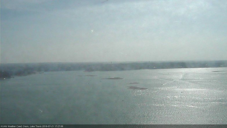 Lake Travis webcam, July 21, 2018 4:30 PM CT