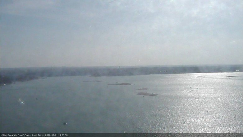 Lake Travis webcam, July 21, 2018 4:40 PM CT