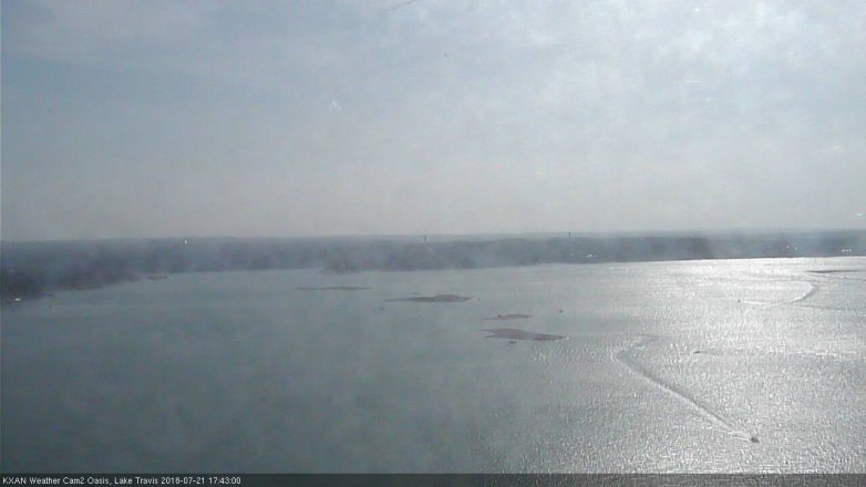 Lake Travis webcam, July 21, 2018 4:45 PM CT