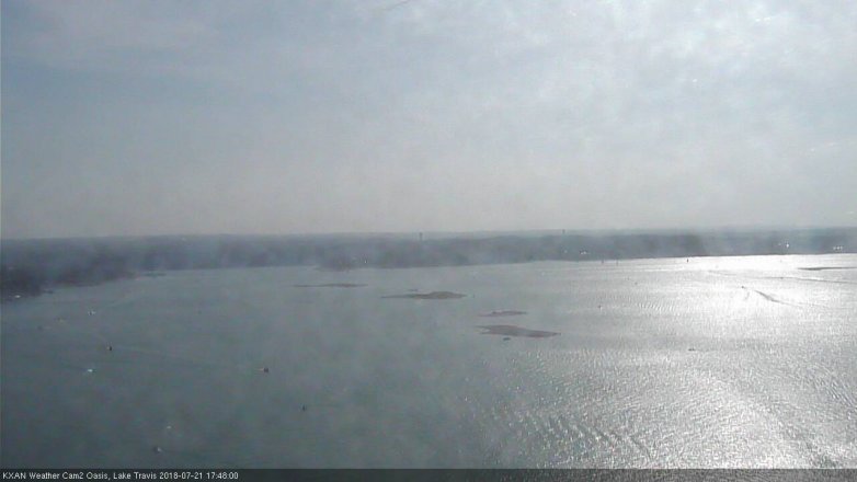 Lake Travis webcam, July 21, 2018 4:50 PM CT