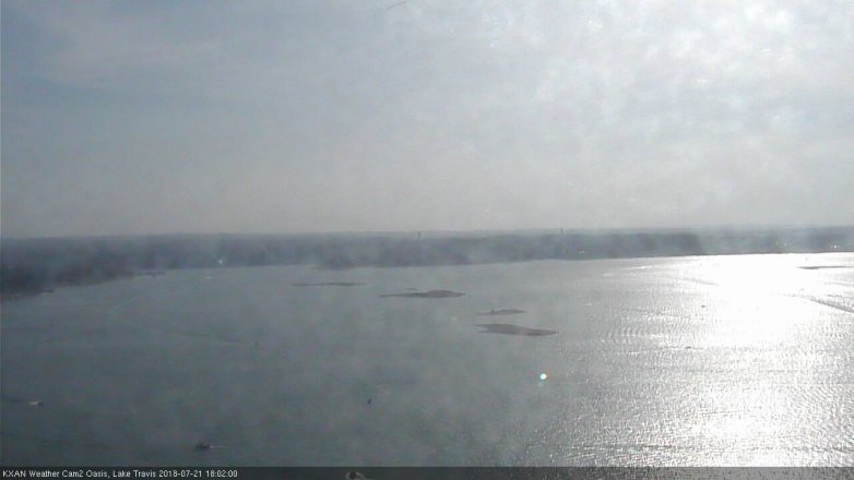 Lake Travis webcam, July 21, 2018 5:05 PM CT