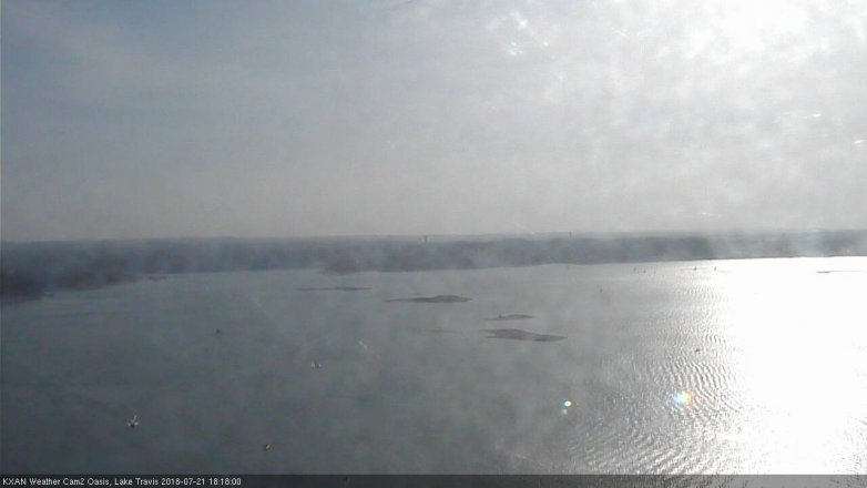 Lake Travis webcam, July 21, 2018 5:20 PM CT