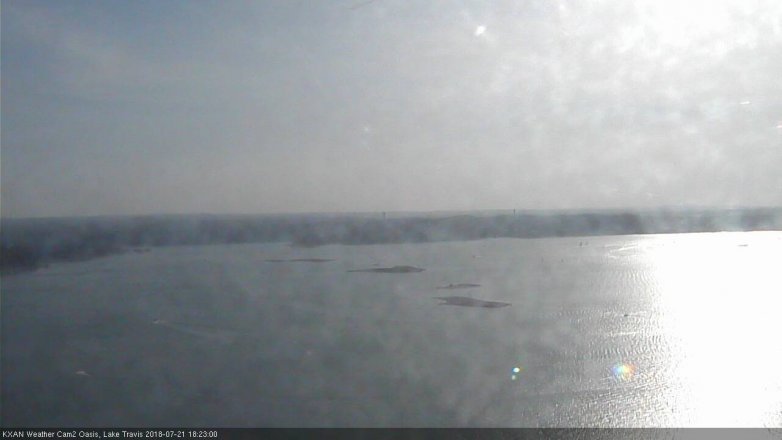 Lake Travis webcam, July 21, 2018 5:25 PM CT